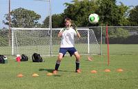 U13 Keeper Jake put through his paces